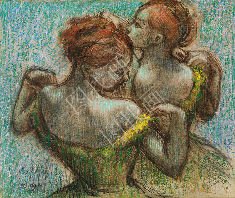法国 德加  两个舞者 64x54cm