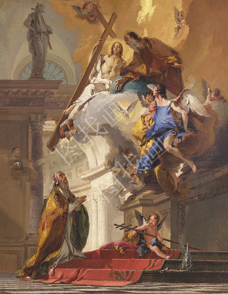 A Vision of the Trinity appearing to Pope Saint Clement (?)