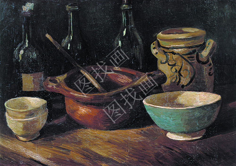 梵高 静物1885 25x35cm