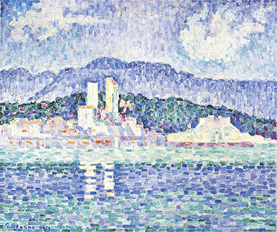 西涅克-昂蒂布的暴风雨-40x45cm