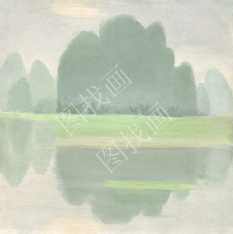 近现代 庞涛 桂林行之二 40x40cm