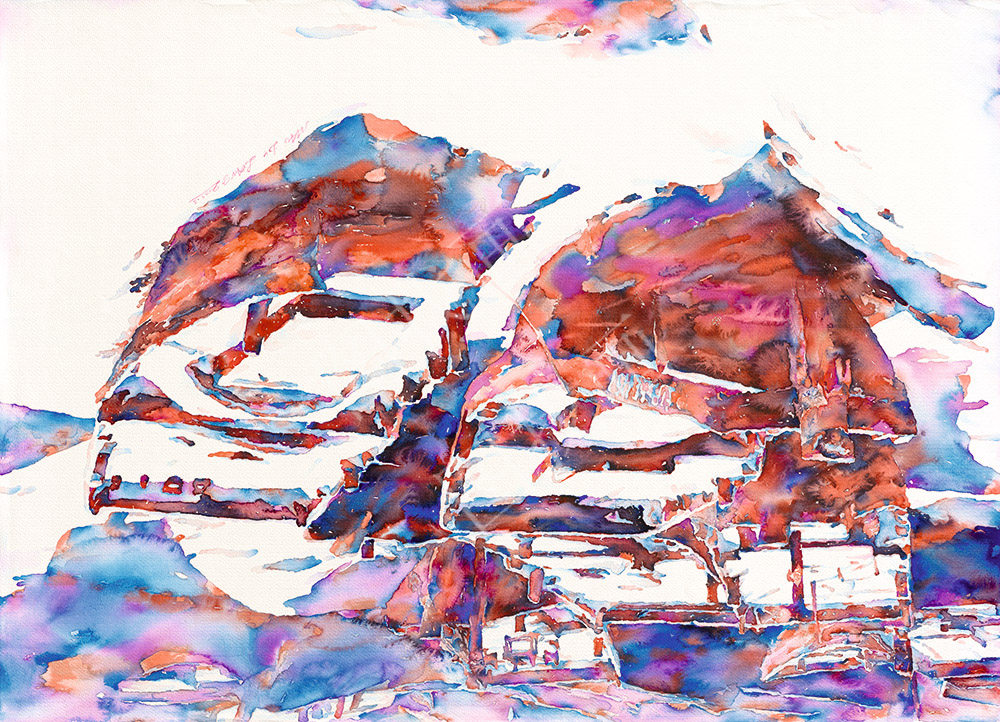 近现代 毛德良 浪漫冬日 65x90cm