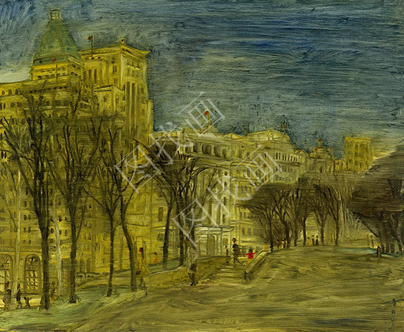 (1) 冬日外滩120x98cm