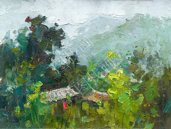 （38）马捷-风景油画40x30cm