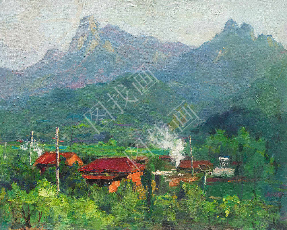 （76）马捷-风景油画50x40cm