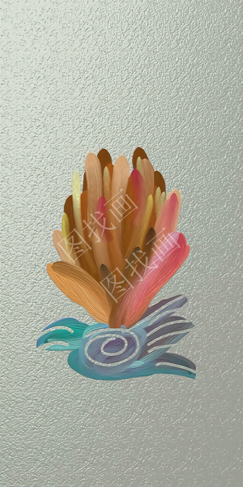 （15）  星河   贝螺花   42x84cm