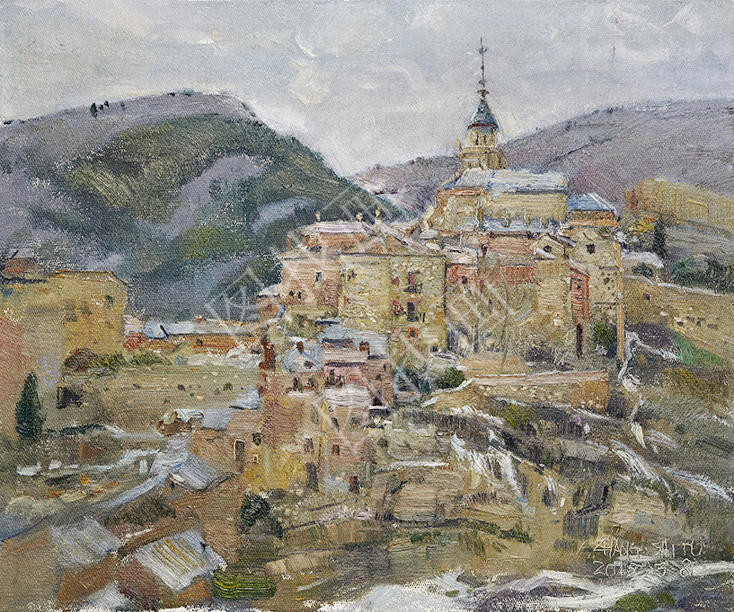 (12)张师图 风景油画 68x56cm