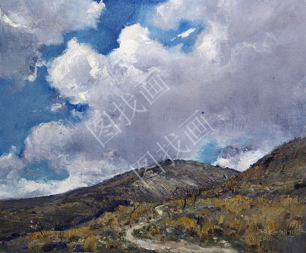 (15)张师图 风景油画 68x56cm