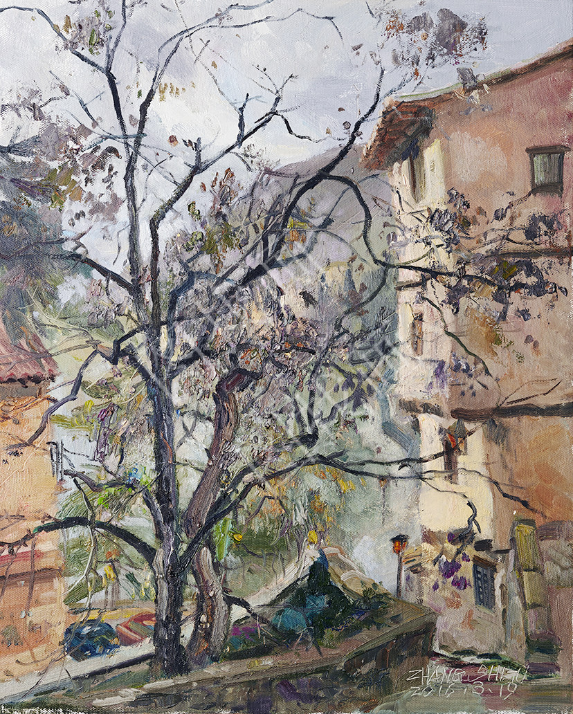 (4)张师图 风景油画 58x72cm